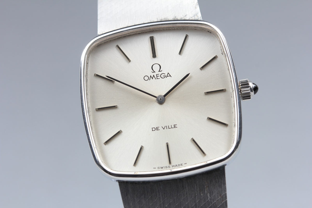 1977 Near MINT OMEGA De Ville 29mm 311.0165 Manual Silver Dial Men's Vintage
