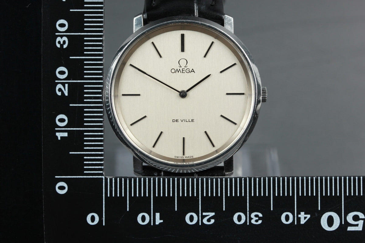 1973 Near MINT OMEGA De Ville 33mm 111.0107 Manual Silver Dial Men's Vintage