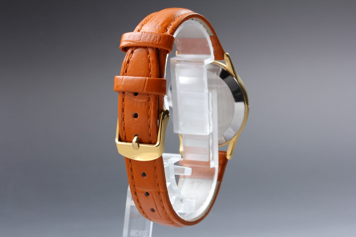 1977 Near MINT/Box, Paper OMEGA De Ville 31mm 191.0072 Quartz Gold Men's Vintage