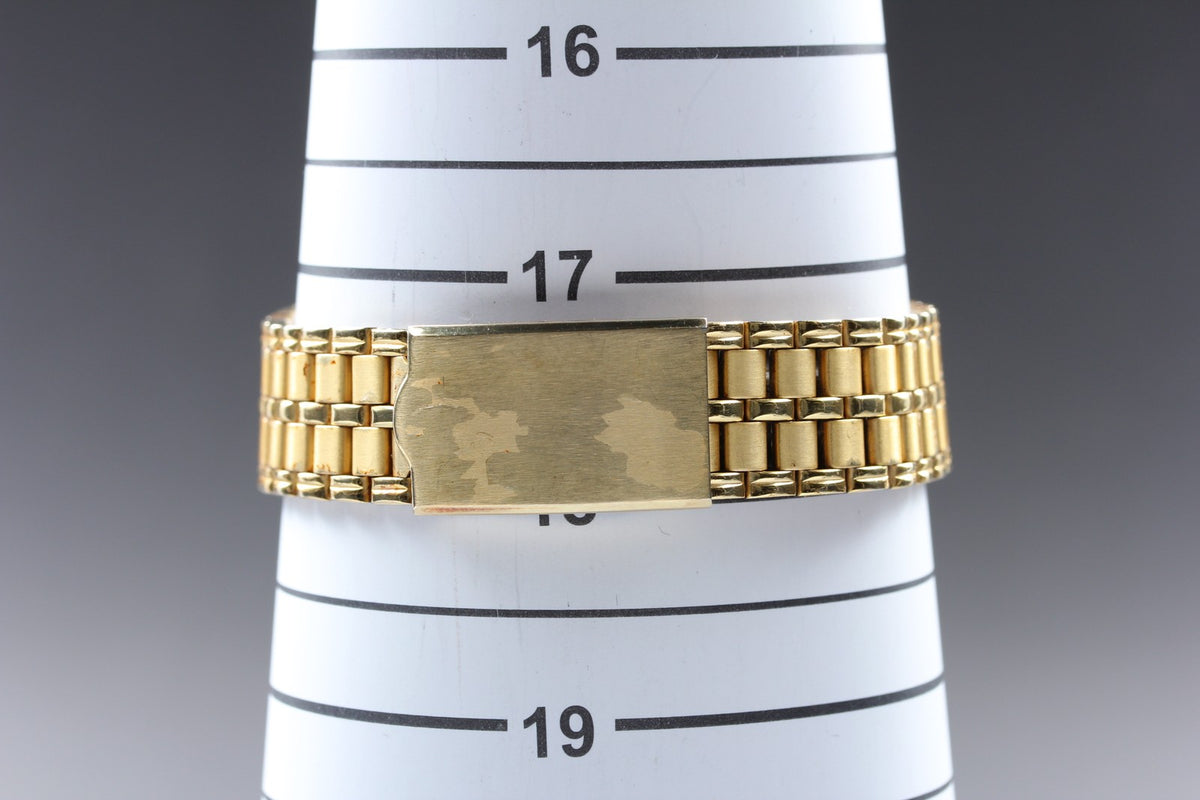1977 Near MINT OMEGA Seamaster 35mm 196.0106 Quartz Gold Dial Men's Vintage