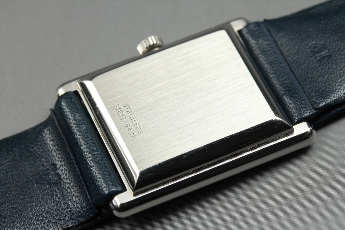 1974 MINT OMEGA De Ville 24mm 511.0404 Manual Silver Dial Tank Unisex Vintage