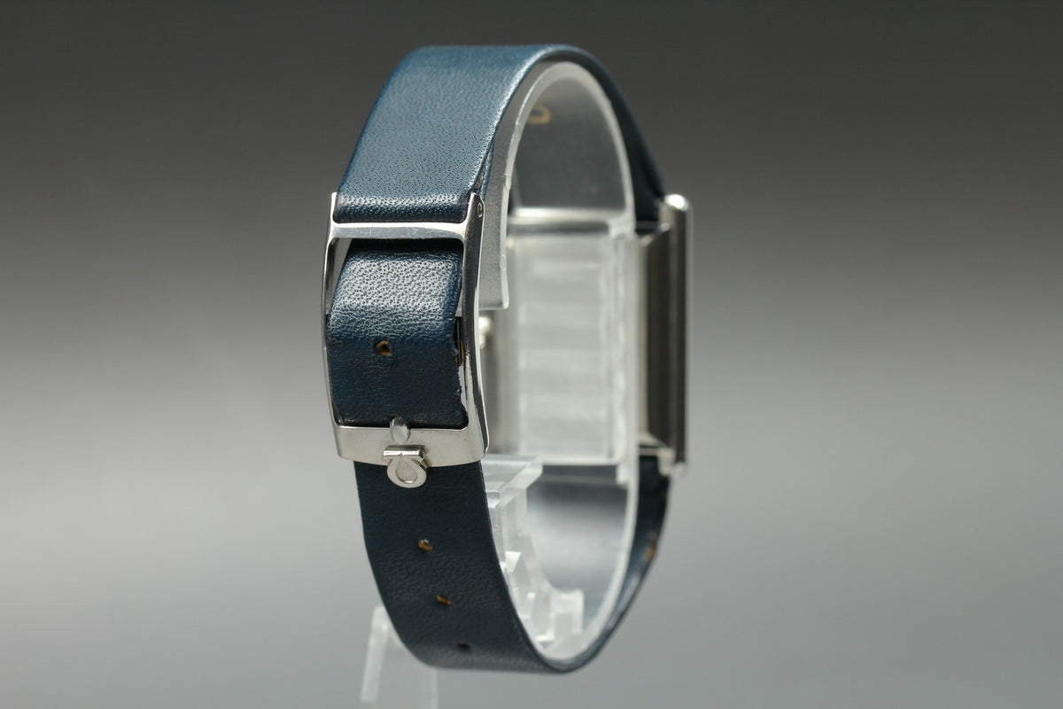 1974 MINT OMEGA De Ville 24mm 511.0404 Manual Silver Dial Tank Unisex Vintage