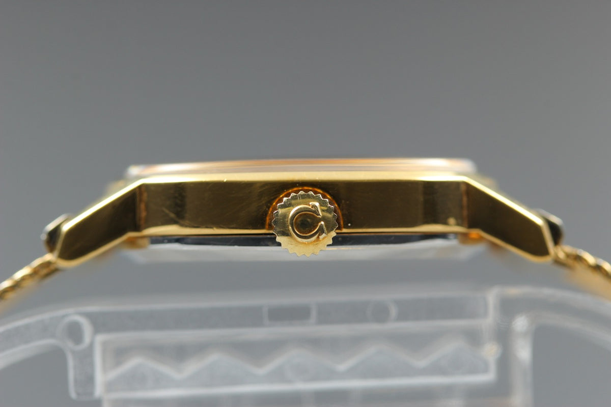 1979 Near MINT OMEGA De Ville 21mm 511.0509 Manual Gold Dial Women's Vintage