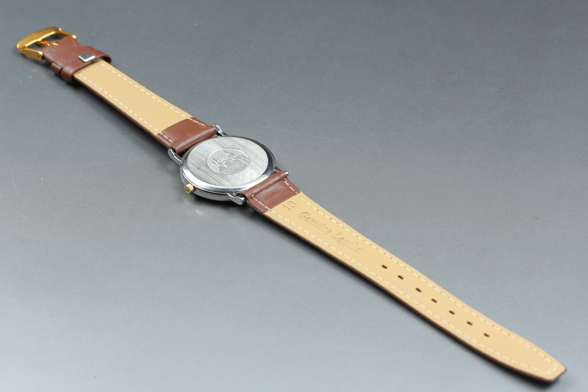 1989 Near MINT OMEGA De Ville 32mm 196.2430 Quartz White Roman Dial Men Vintage