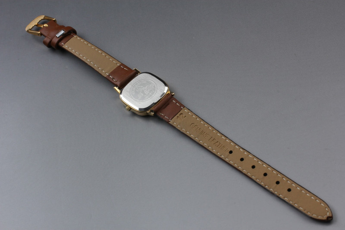 1984 OMEGA Seamaster 22mm 596.0074 Quartz Champagne Dial Women's Vintage Exc+5
