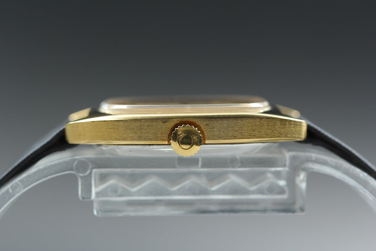 1978 MINT OMEGA De Ville 25mm 511.0531 Manual Gold Dial Women's Watch Vintage