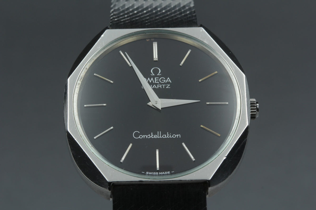 1977 Near MINT OMEGA Constellation 34mm 191.0012 Quartz Black Dial Men's Vintage