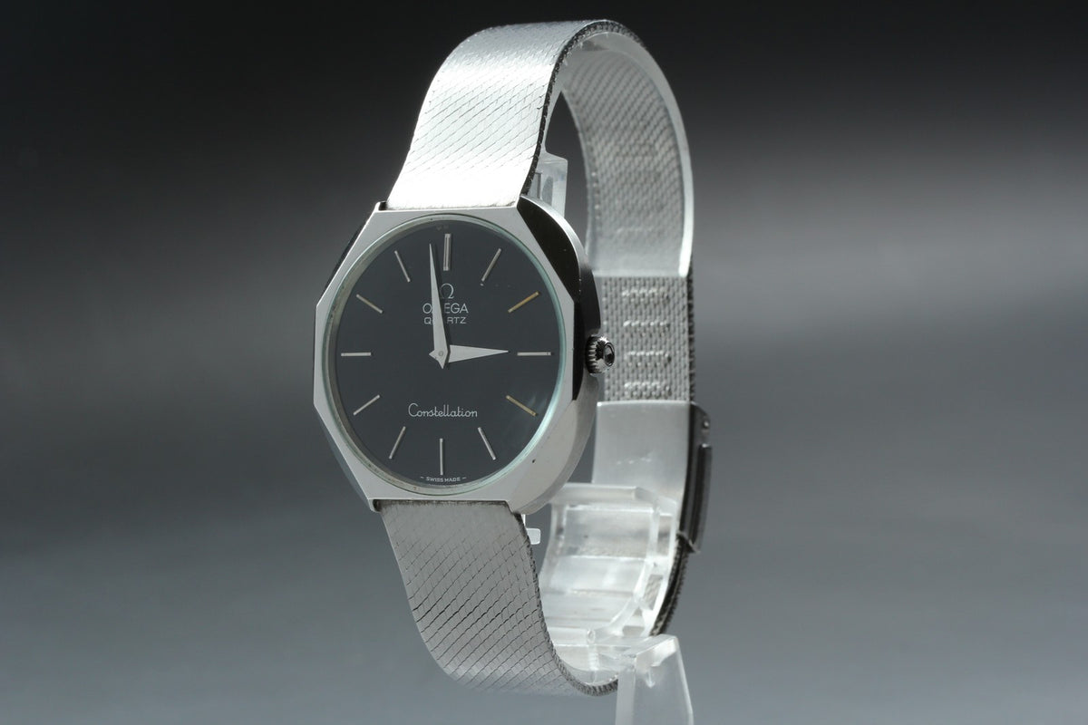 1977 Near MINT OMEGA Constellation 34mm 191.0012 Quartz Black Dial Men's Vintage