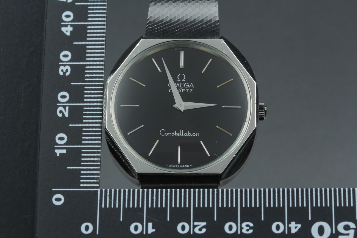 1977 Near MINT OMEGA Constellation 34mm 191.0012 Quartz Black Dial Men's Vintage