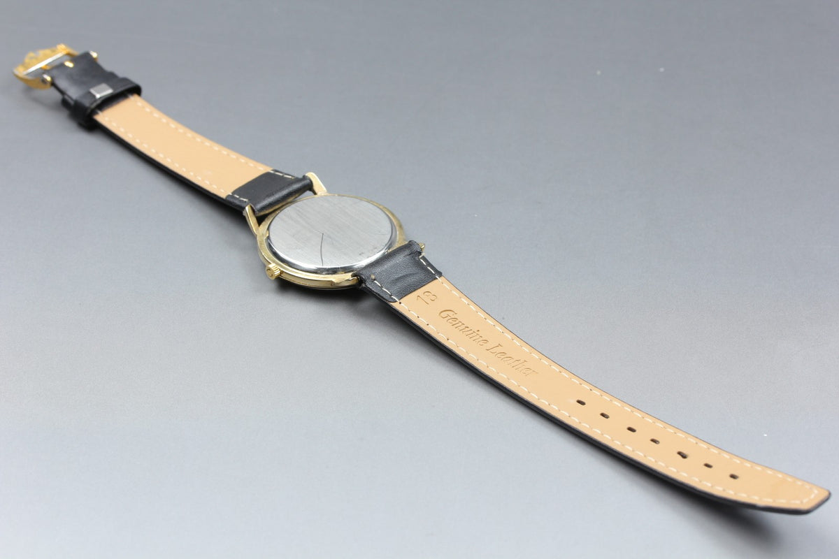 Serviced 1972 Near MINT OMEGA Geneve 34mm 111.0108 Manual Gold Marble Dial Men's