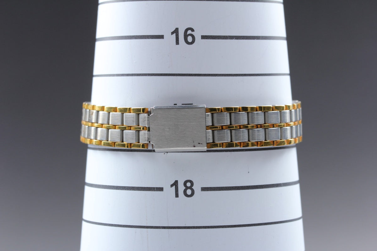 Near MINT OMEGA De Ville 22mm 515.007 Manual Silver Crosshair Dial Women Vintage