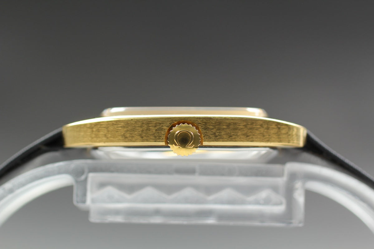 1977 MINT OMEGA De Ville 25mm 511.0531 Manual Gold Dial Women's Watch Vintage