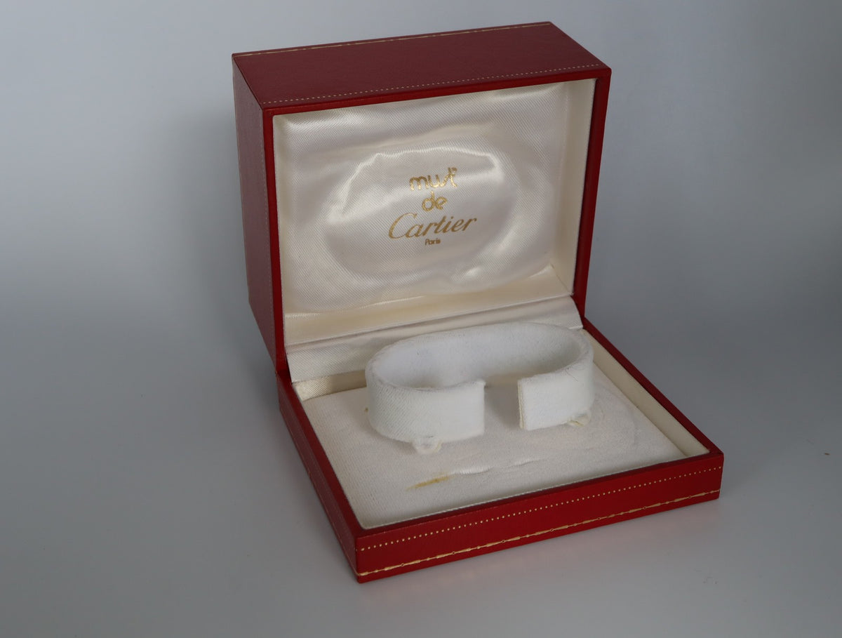 Near MINT Cartier Vintage Red Watch Box Genuine Case Only From JAPAN #3070