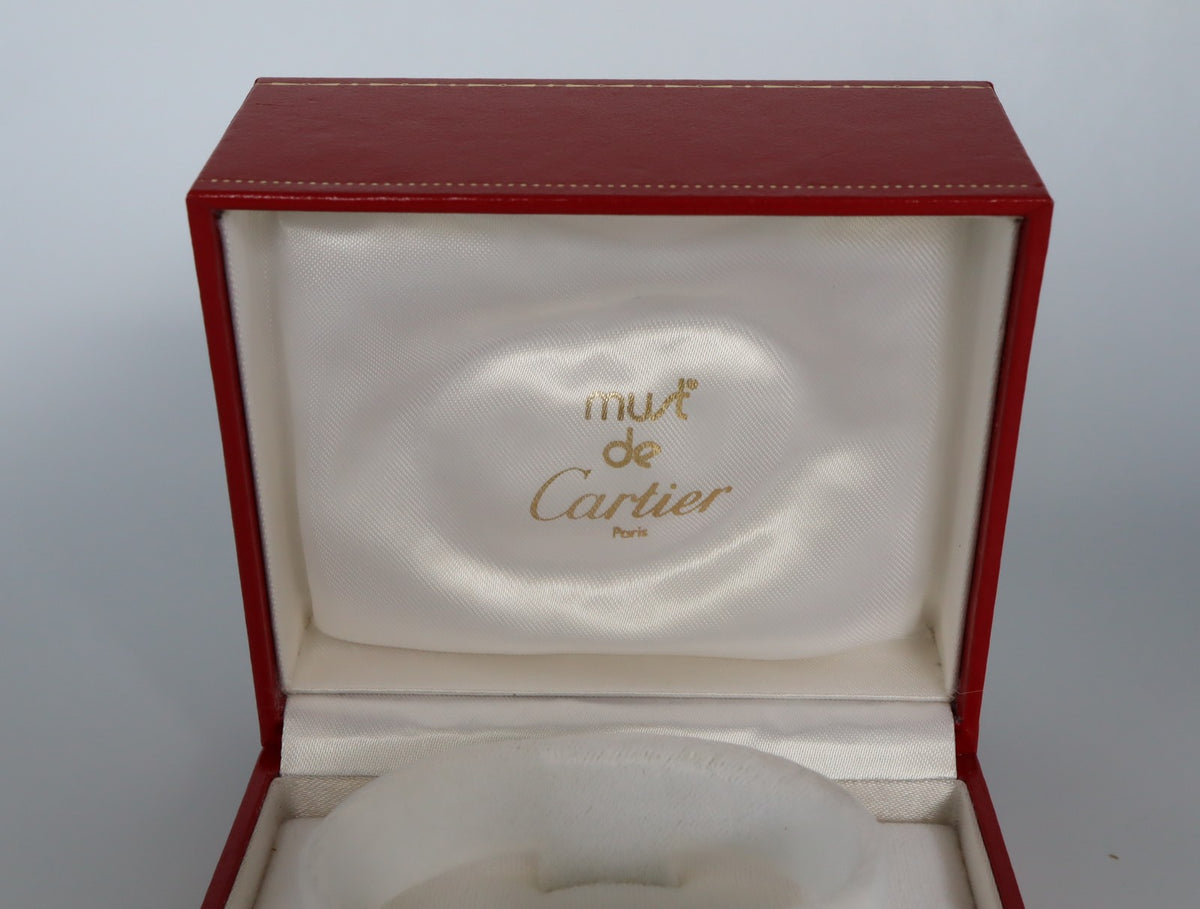 Near MINT Cartier Vintage Red Watch Box Genuine Case Only From JAPAN #2799