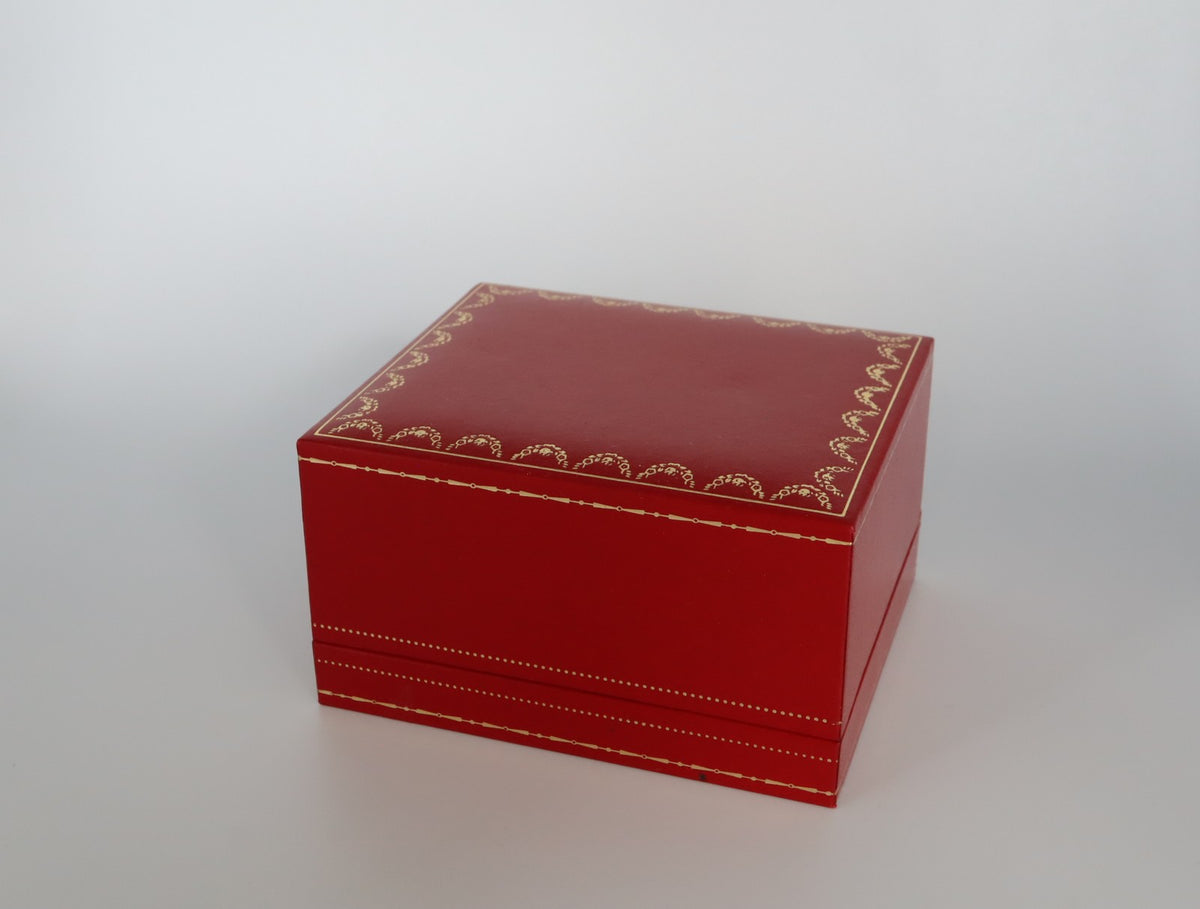 Near MINT Cartier Vintage Red Watch Box Genuine Case Only From JAPAN #2799