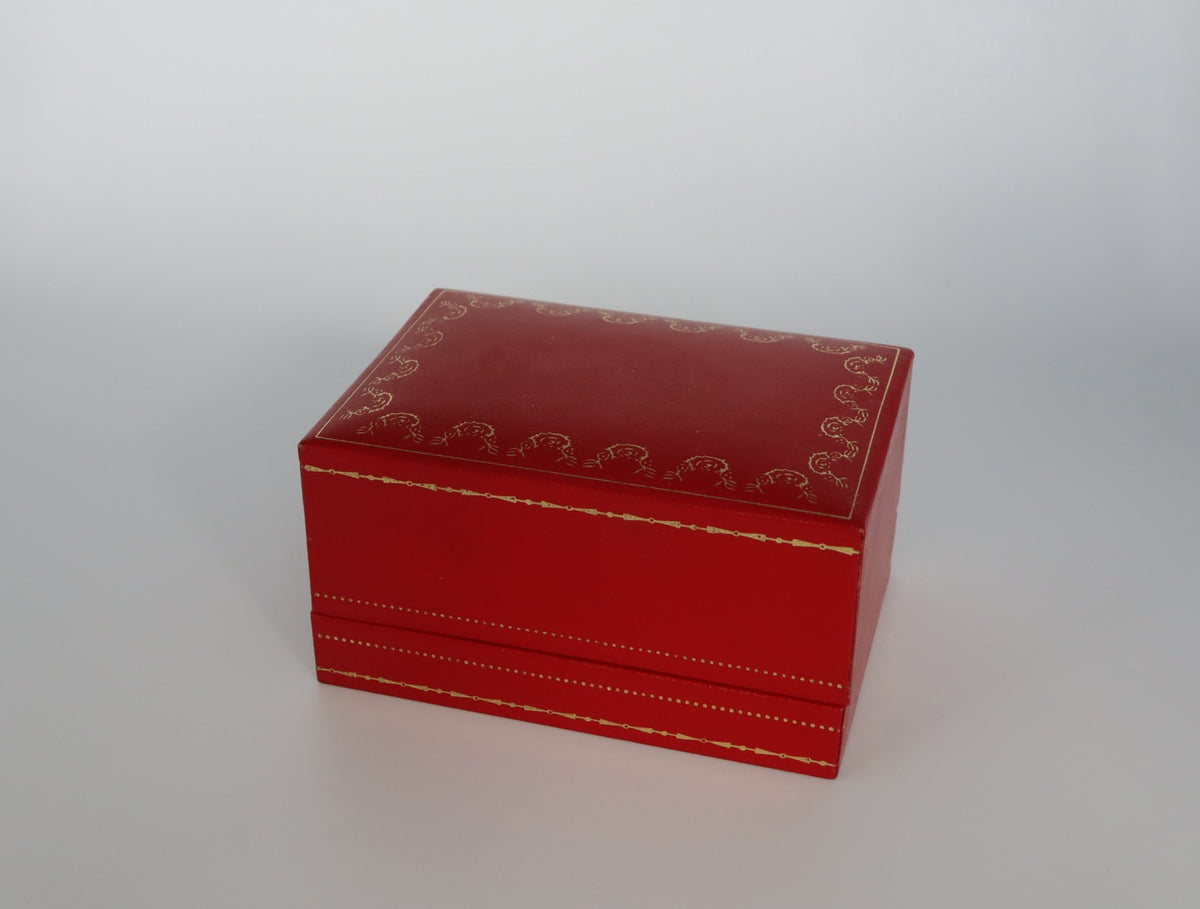 Near MINT Cartier Vintage Red Watch Box Genuine Case Only From JAPAN #2998