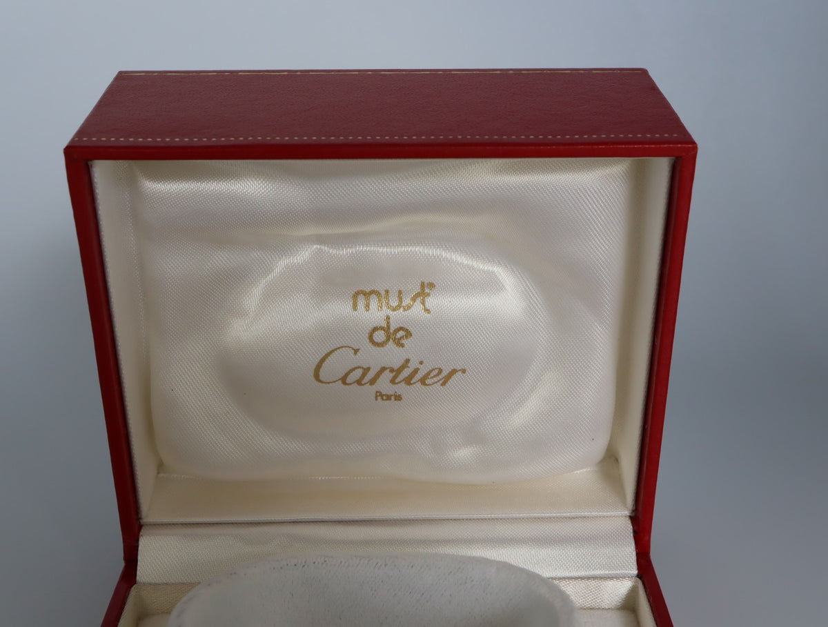 Near MINT Cartier Vintage Red Watch Box Genuine Case Only From JAPAN #3070