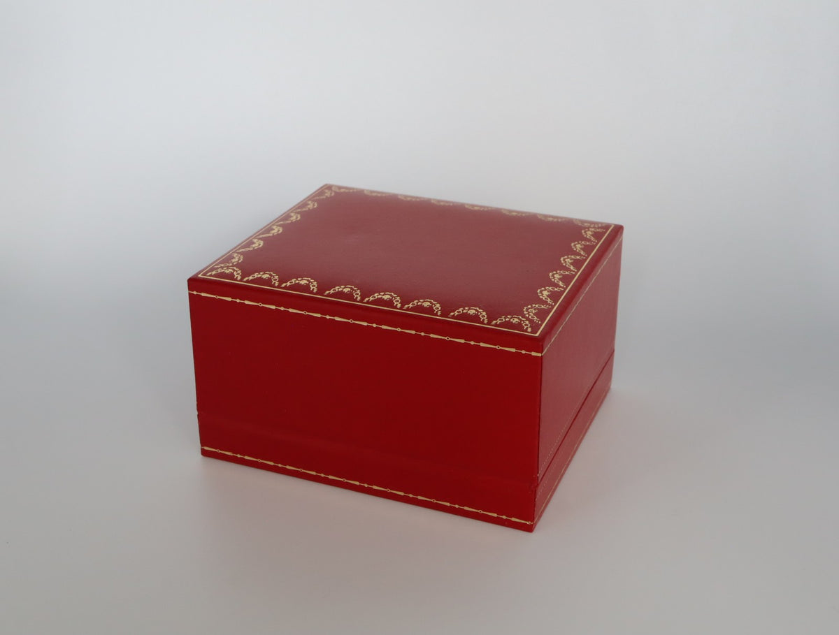 Near MINT Cartier Vintage Red Watch Box Genuine Case Only From JAPAN #2799