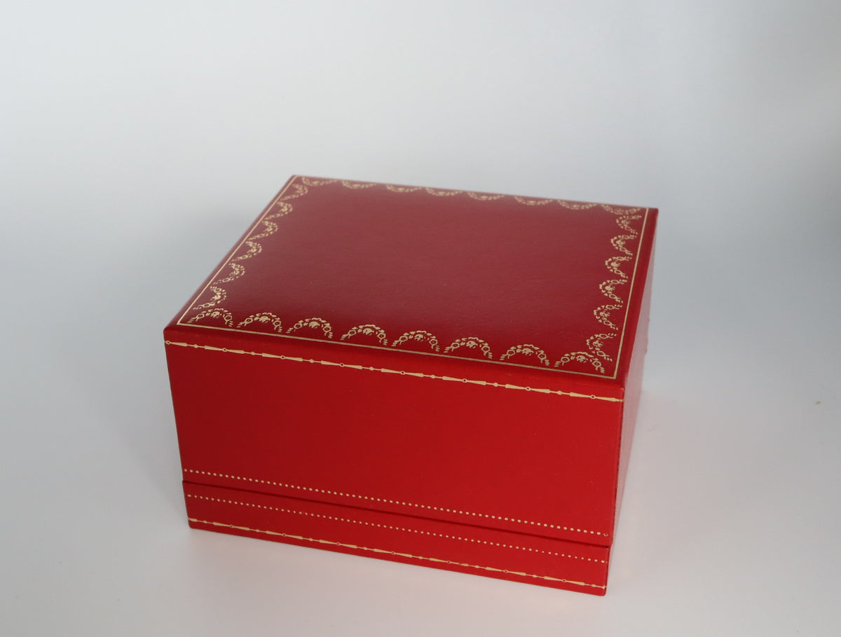 Near MINT Cartier Vintage Red Watch Box Genuine Case Only From JAPAN #3070