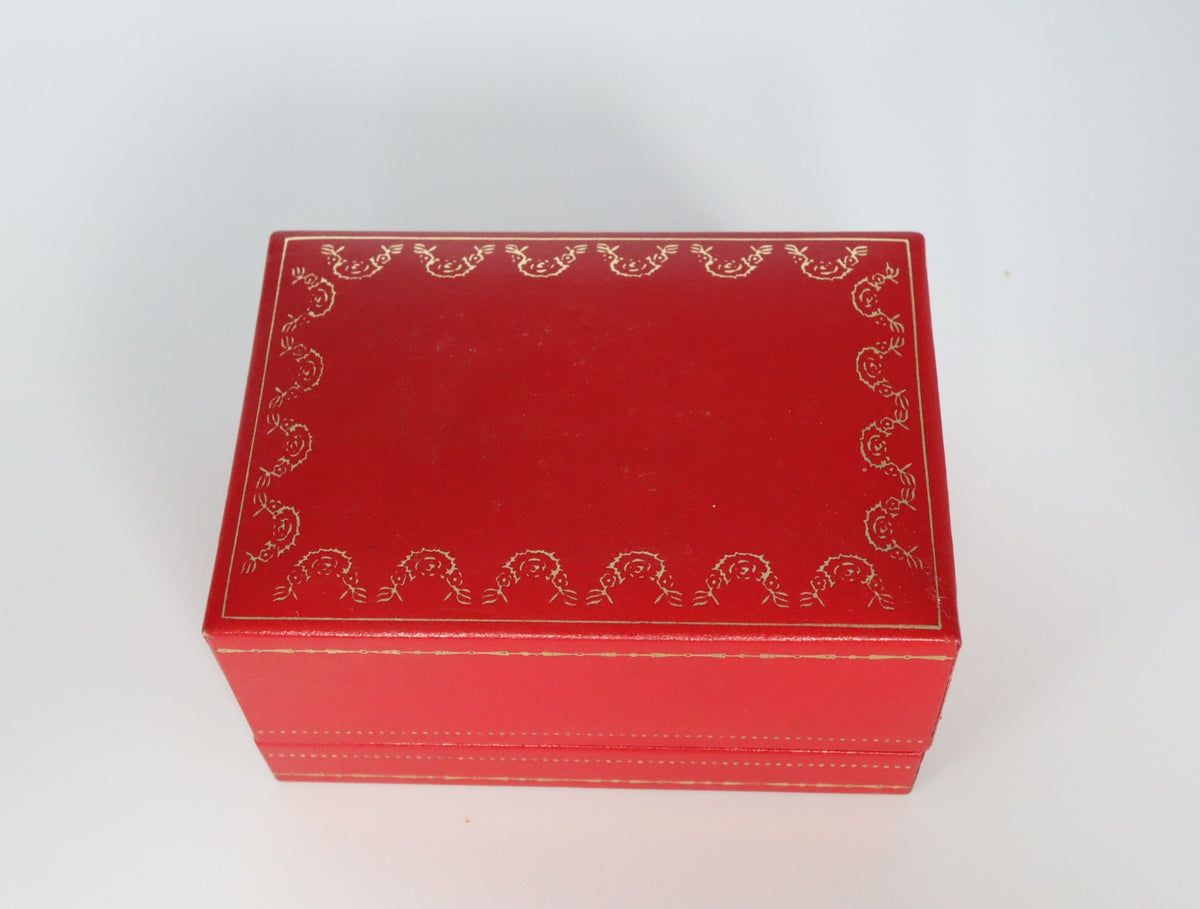 Near MINT Cartier Vintage Red Watch Box Genuine Case Only From JAPAN #2998