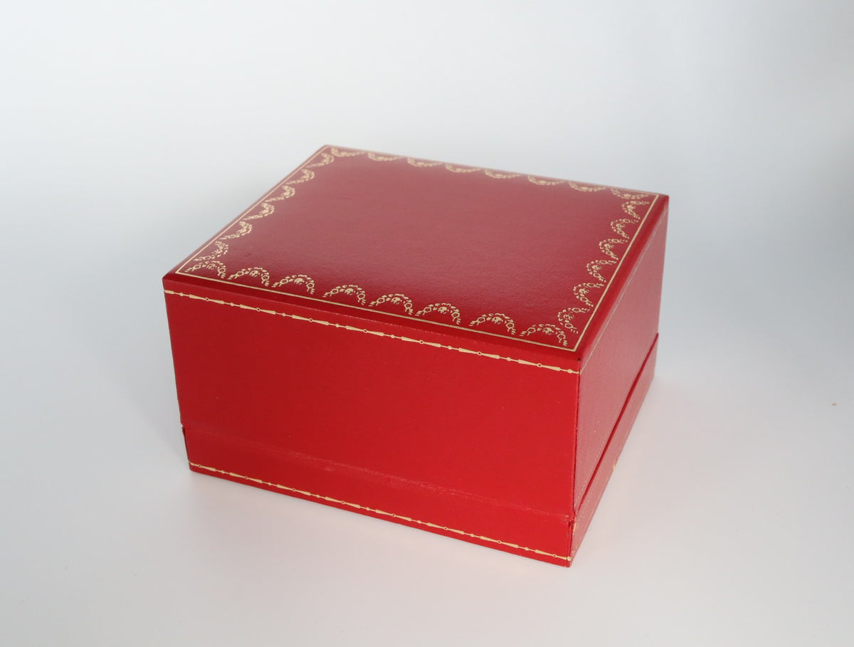 Near MINT Cartier Vintage Red Watch Box Genuine Case Only From JAPAN #3070