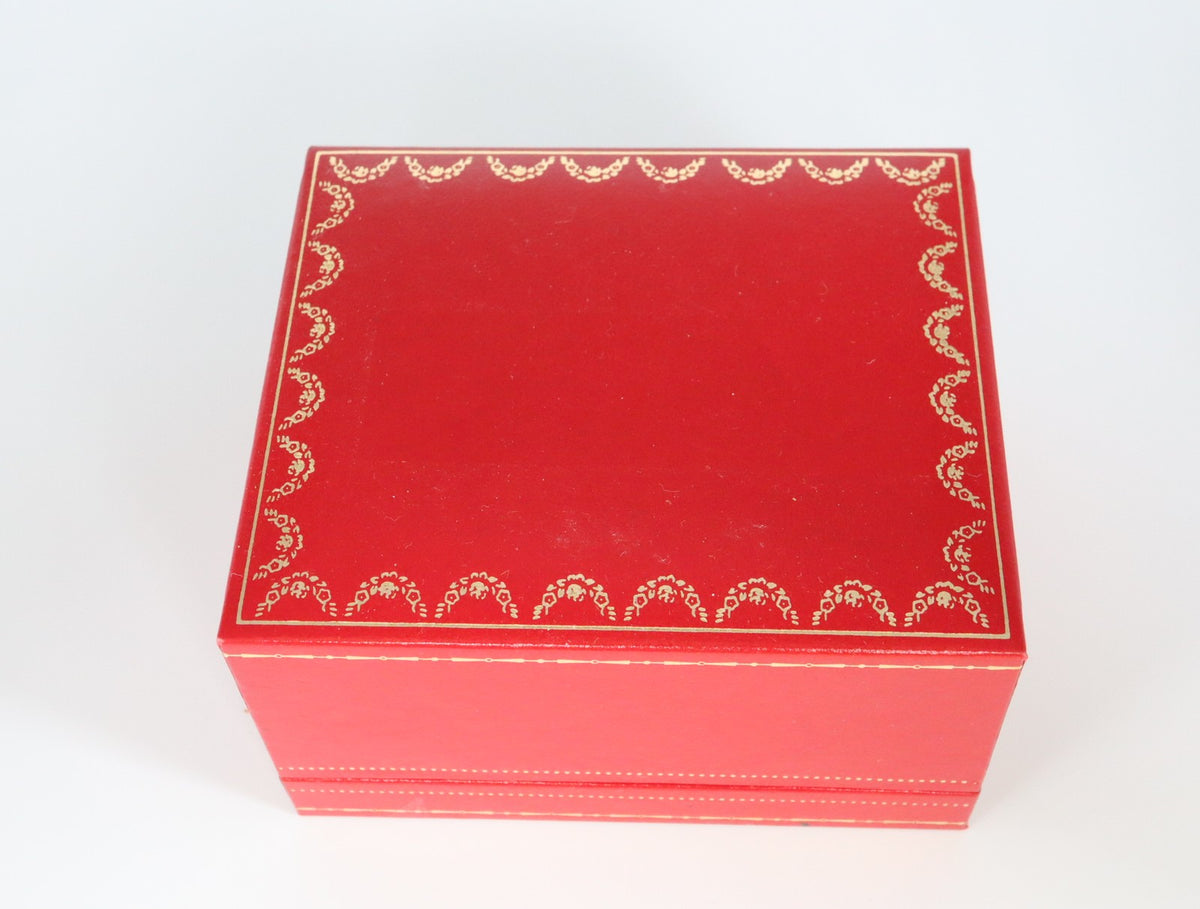Near MINT Cartier Vintage Red Watch Box Genuine Case Only From JAPAN #2799