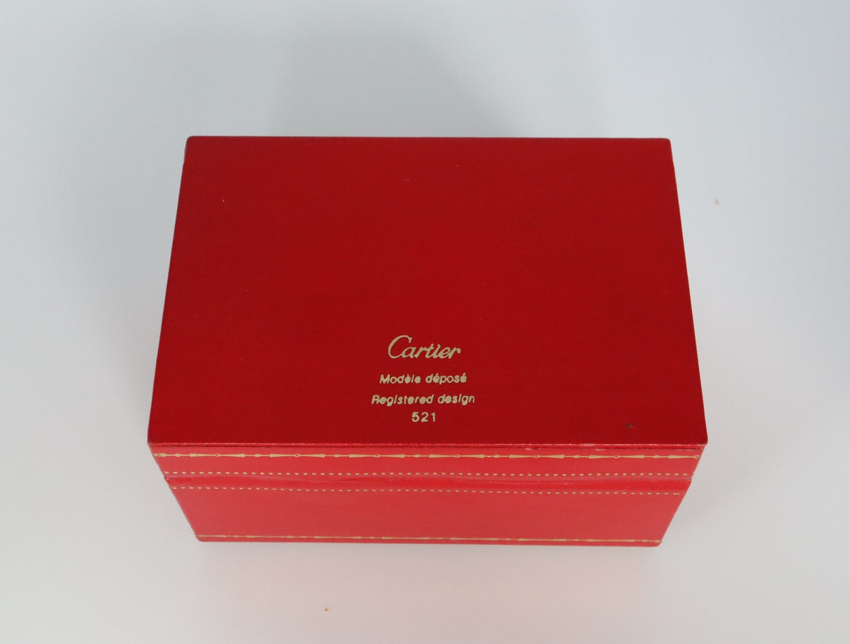 Near MINT Cartier Vintage Red Watch Box Genuine Case Only From JAPAN #2998