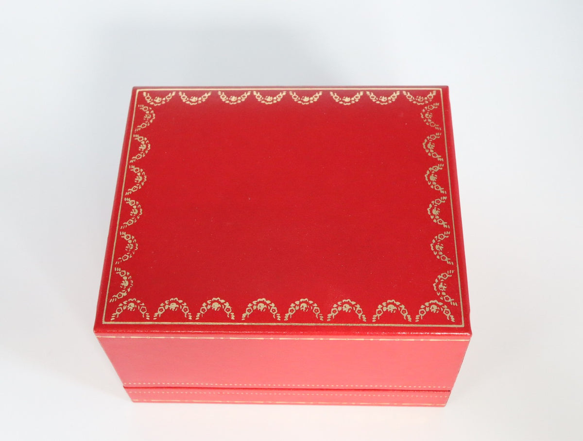 Near MINT Cartier Vintage Red Watch Box Genuine Case Only From JAPAN #3070