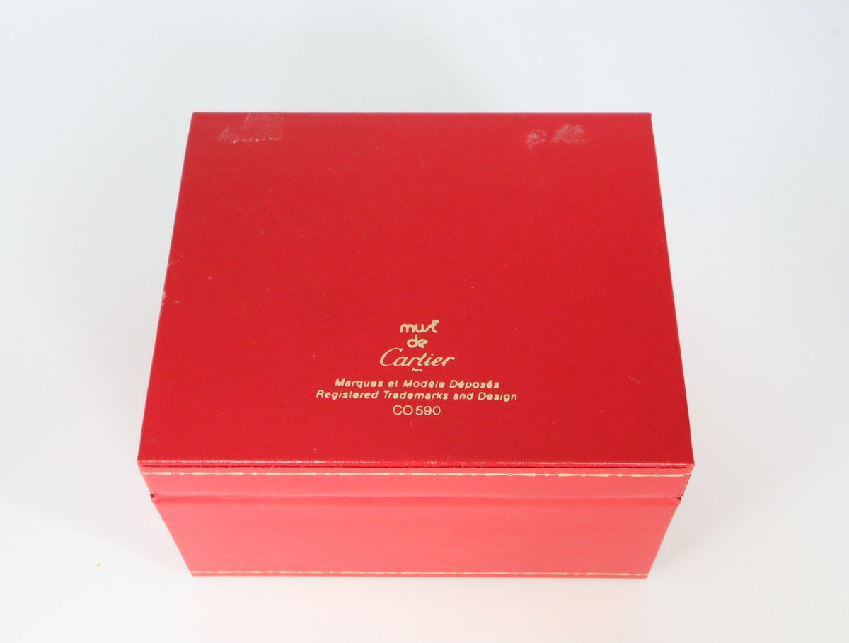 Near MINT Cartier Vintage Red Watch Box Genuine Case Only From JAPAN #2799