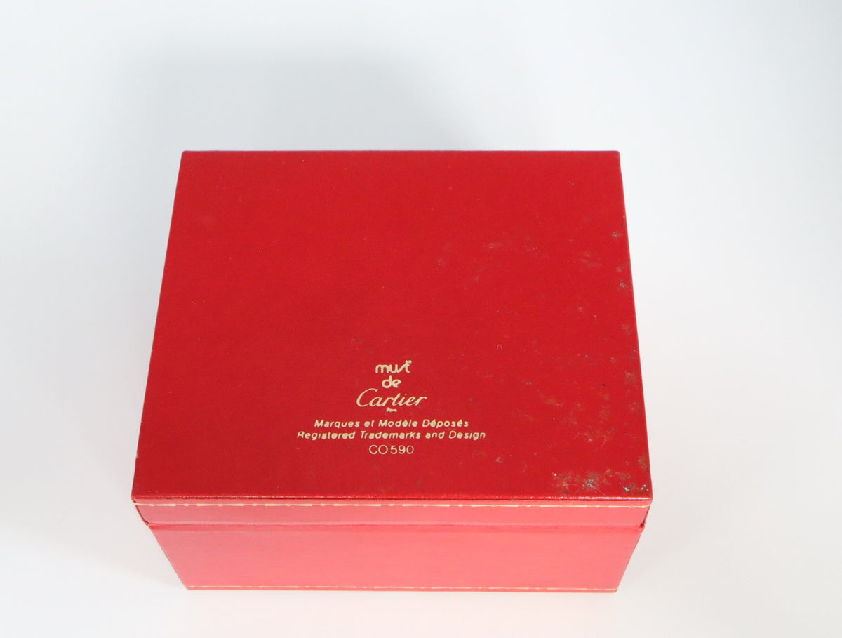 Near MINT Cartier Vintage Red Watch Box Genuine Case Only From JAPAN #3070