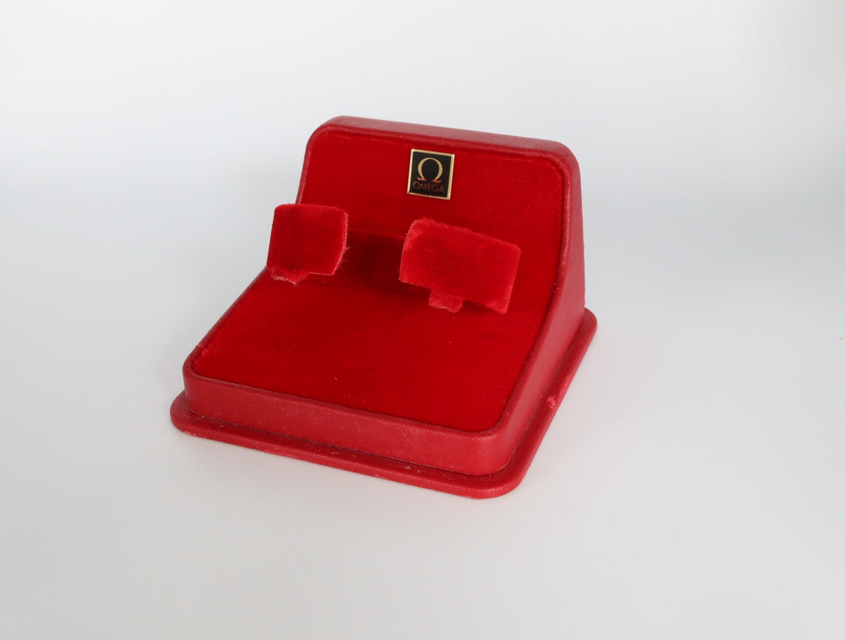 Near MINT OMEGA Vintage Red Watch Box Genuine Case Only From JAPAN #3363