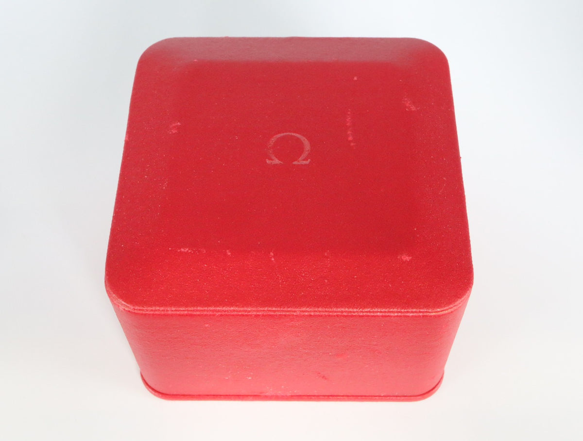 Near MINT OMEGA Vintage Red Watch Box Genuine Case Only From JAPAN #3363