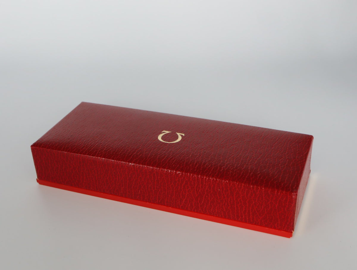 Near MINT OMEGA Vintage Red Watch Box Genuine Case Only From JAPAN #3108