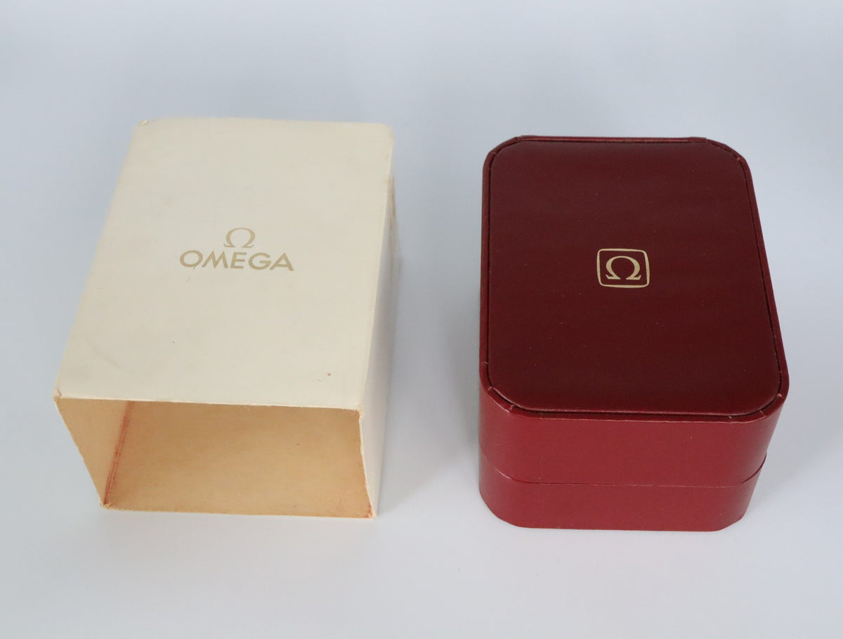 Near MINT OMEGA Vintage Red Watch Box Genuine Case Only From JAPAN #3116