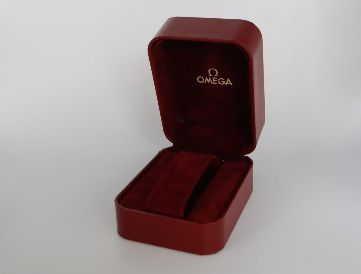 Near MINT OMEGA Vintage Red Watch Box Genuine Case Only From JAPAN #3116
