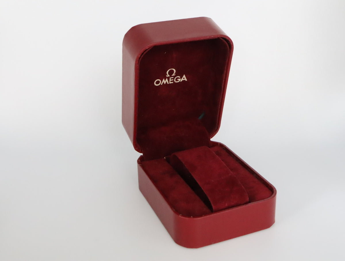 Near MINT OMEGA Vintage Red Watch Box Genuine Case Only From JAPAN #3116