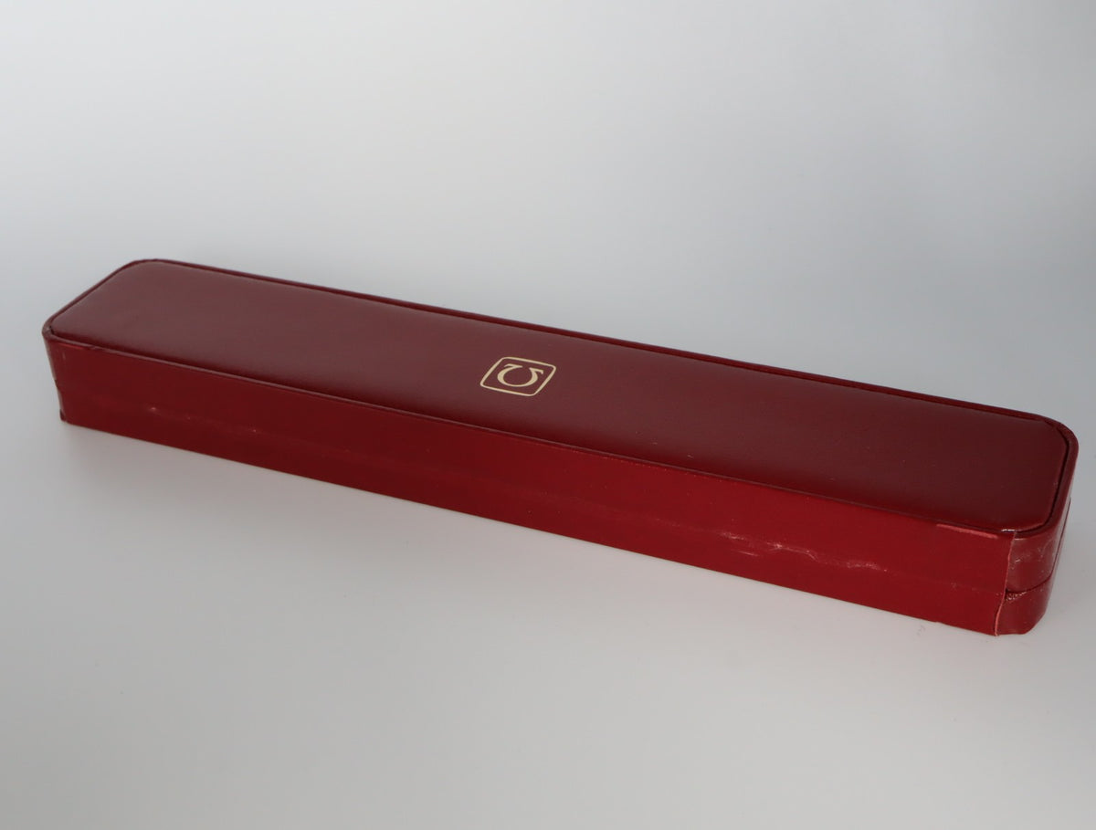 Near MINT OMEGA Vintage Red Watch Box Genuine Case Only From JAPAN #2925