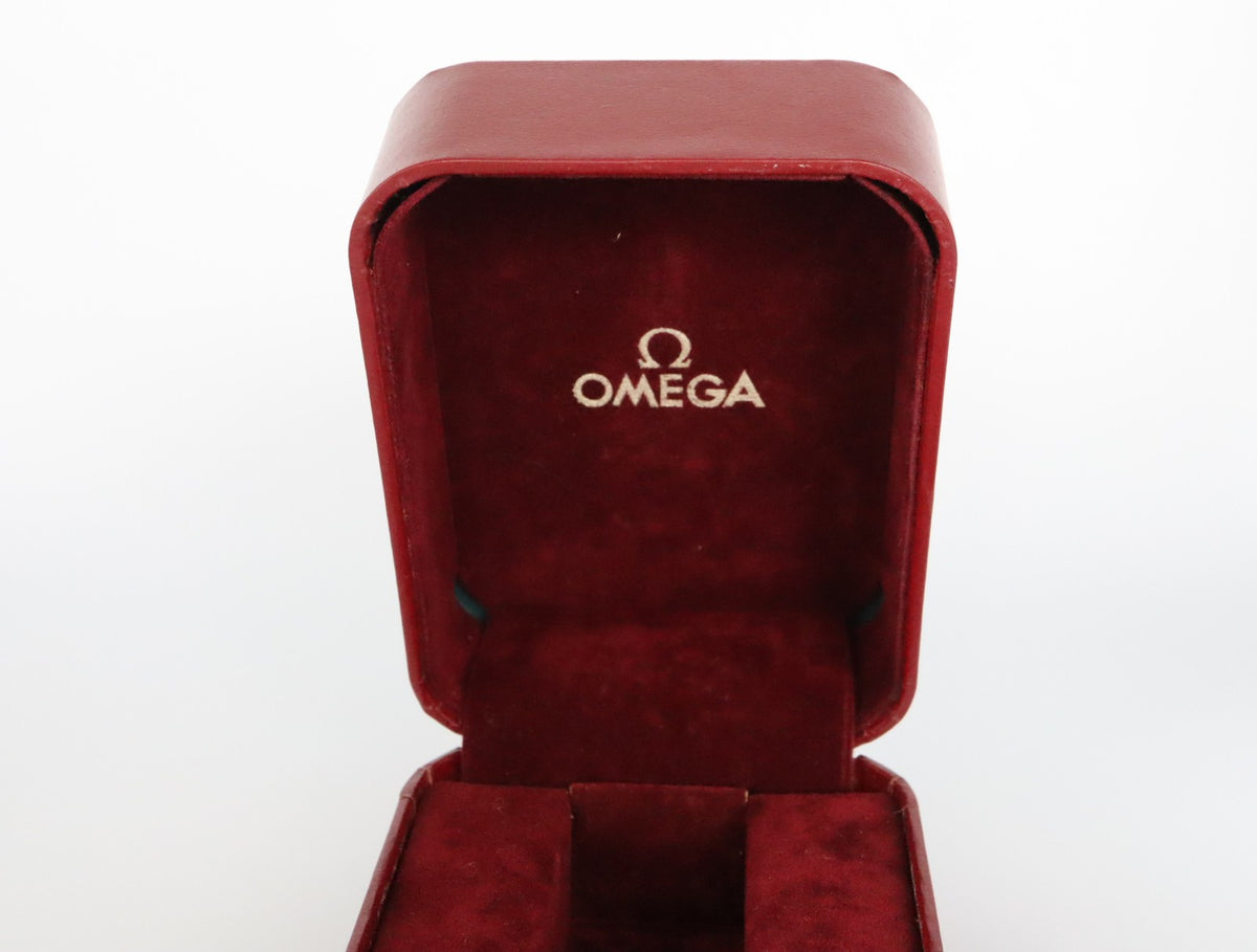 Near MINT OMEGA Vintage Red Watch Box Genuine Case Only From JAPAN #3116