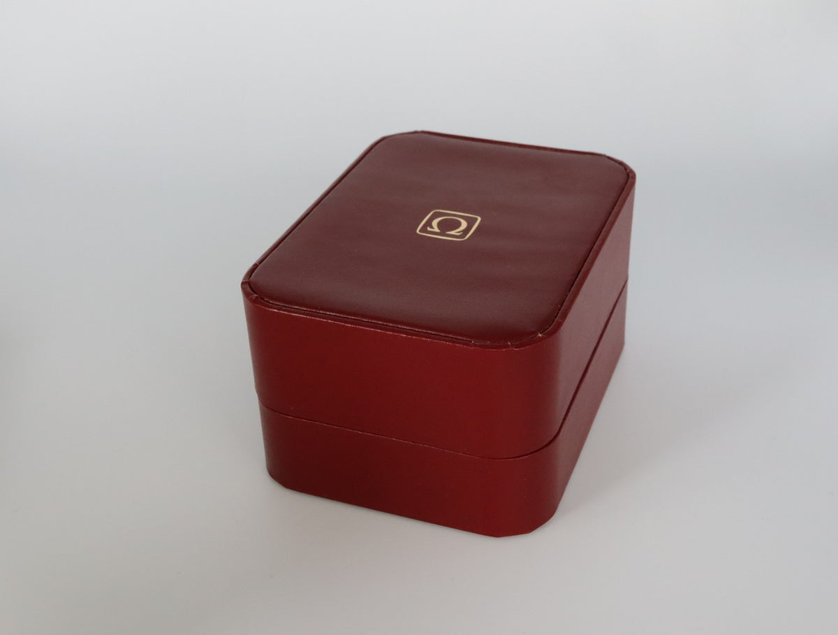Near MINT OMEGA Vintage Red Watch Box Genuine Case Only From JAPAN #3116