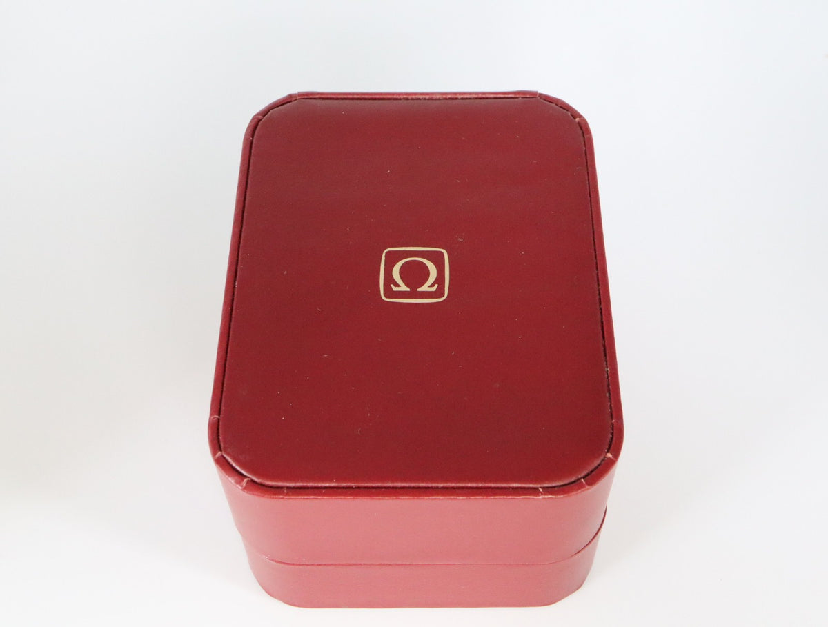 Near MINT OMEGA Vintage Red Watch Box Genuine Case Only From JAPAN #3116