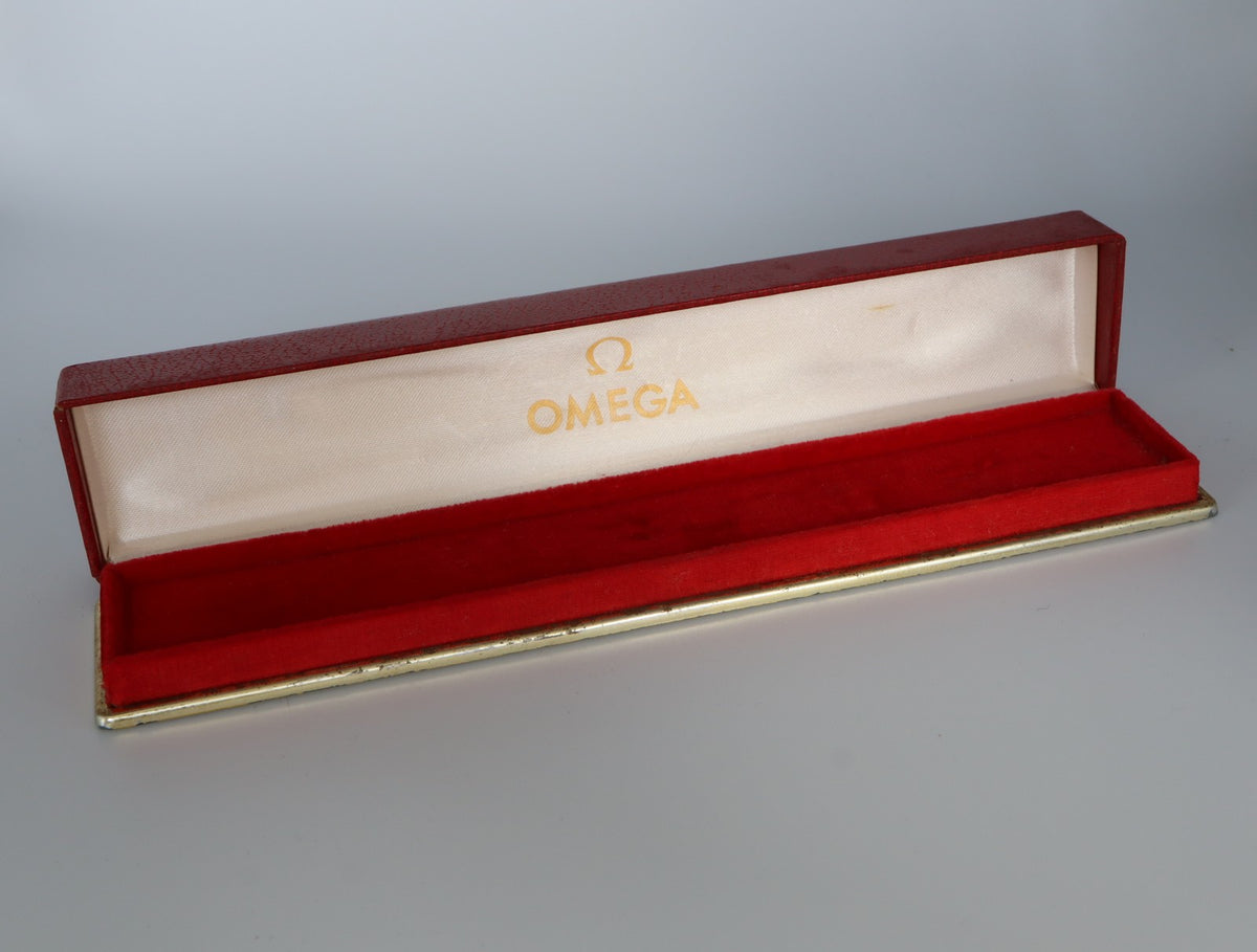 Near MINT OMEGA Vintage Red Watch Box Genuine Case Only for Women's JAPAN #3091
