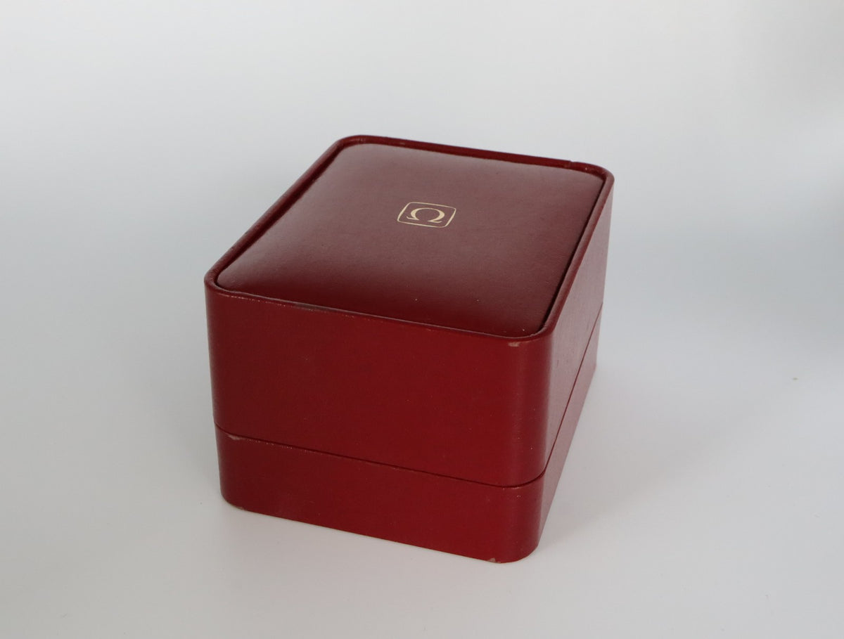 Near MINT OMEGA Vintage Red Watch Box Genuine Case Only From JAPAN #2721