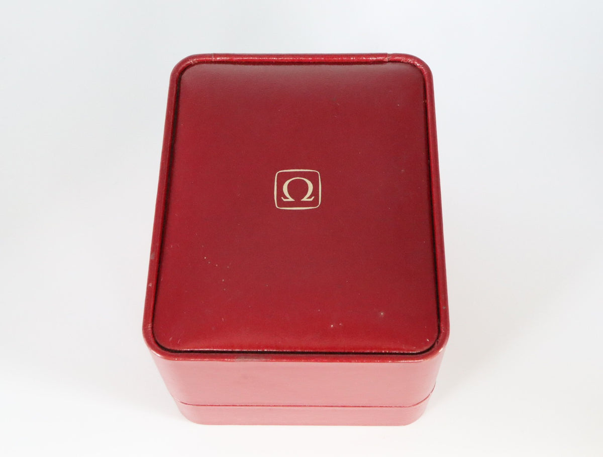 Near MINT OMEGA Vintage Red Watch Box Genuine Case Only From JAPAN #2721