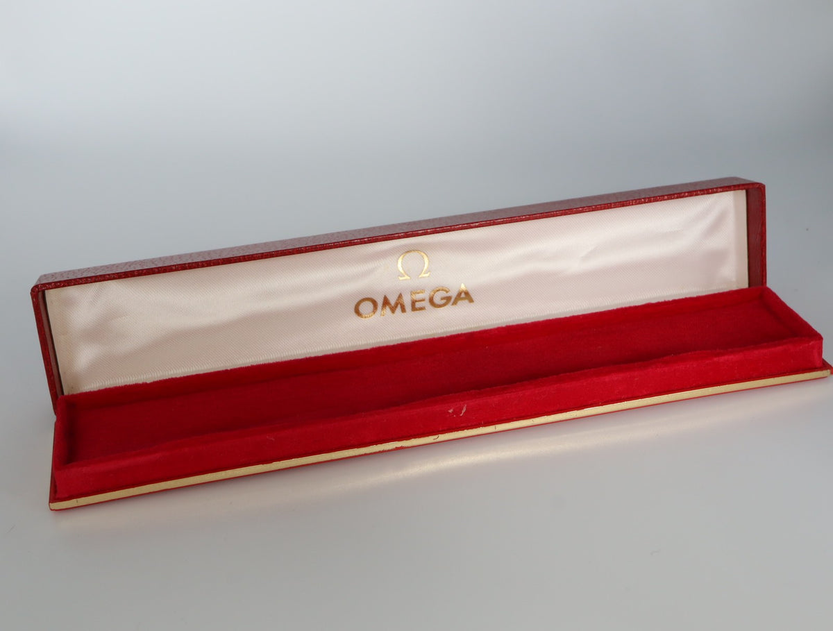 Near MINT OMEGA Vintage Red Watch Box Genuine Case Only for Women's JAPAN #3093