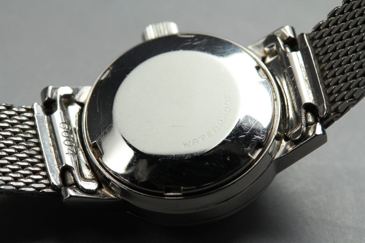 1972 Near MINT OMEGA De Ville 20mm 555.003 Automatic Silver Dial Women's Vintage