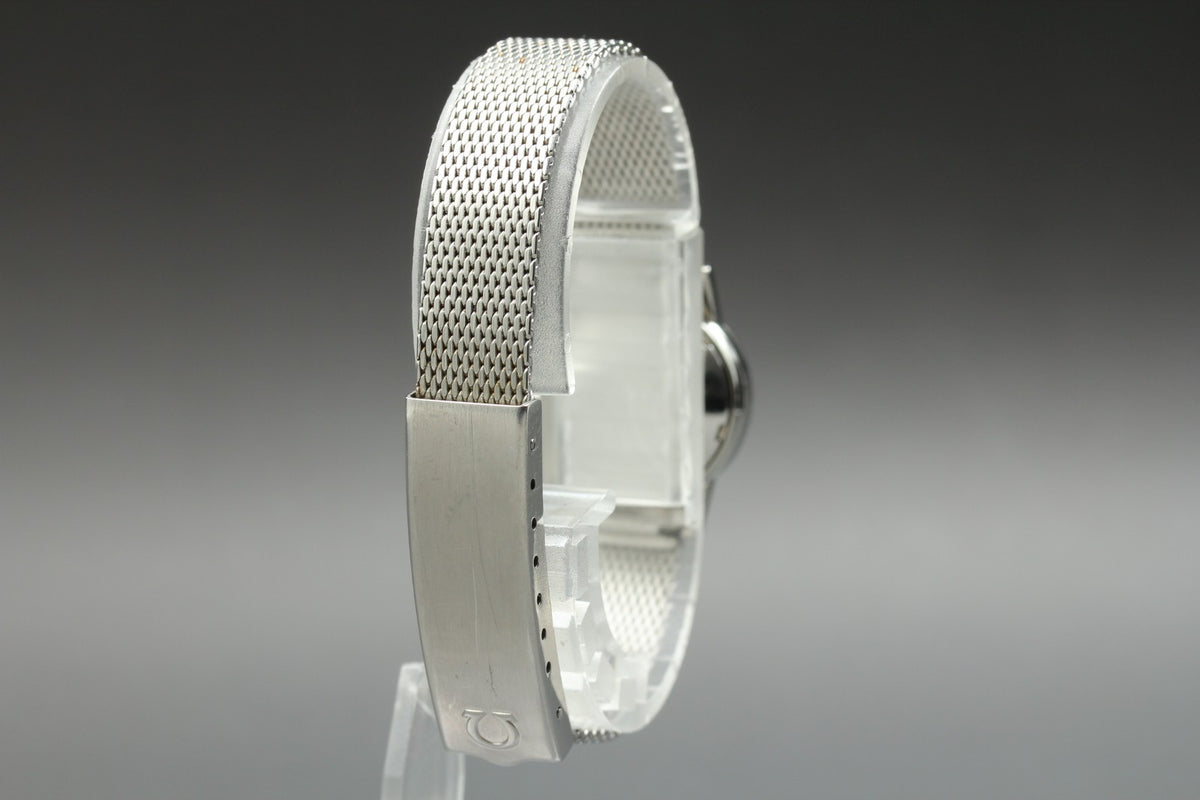 1972 Near MINT OMEGA De Ville 20mm 555.003 Automatic Silver Dial Women's Vintage
