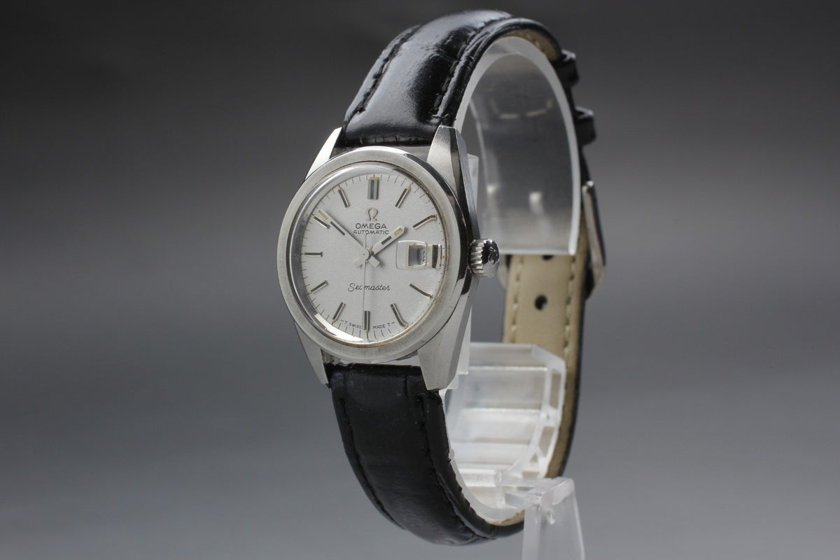1969 Near MINT OMEGA Seamaster 25mm 566.013 Automatic Silver Dial Women Vintage
