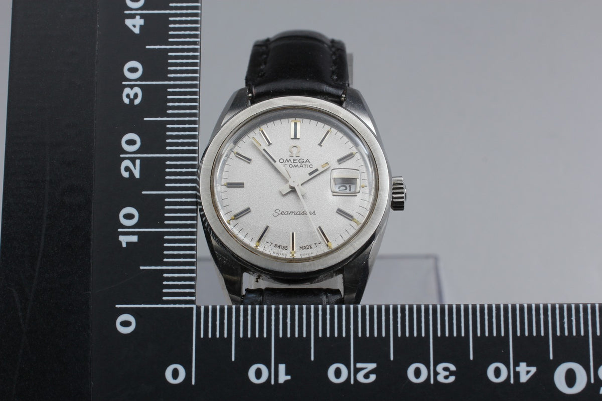 1969 Near MINT OMEGA Seamaster 25mm 566.013 Automatic Silver Dial Women Vintage