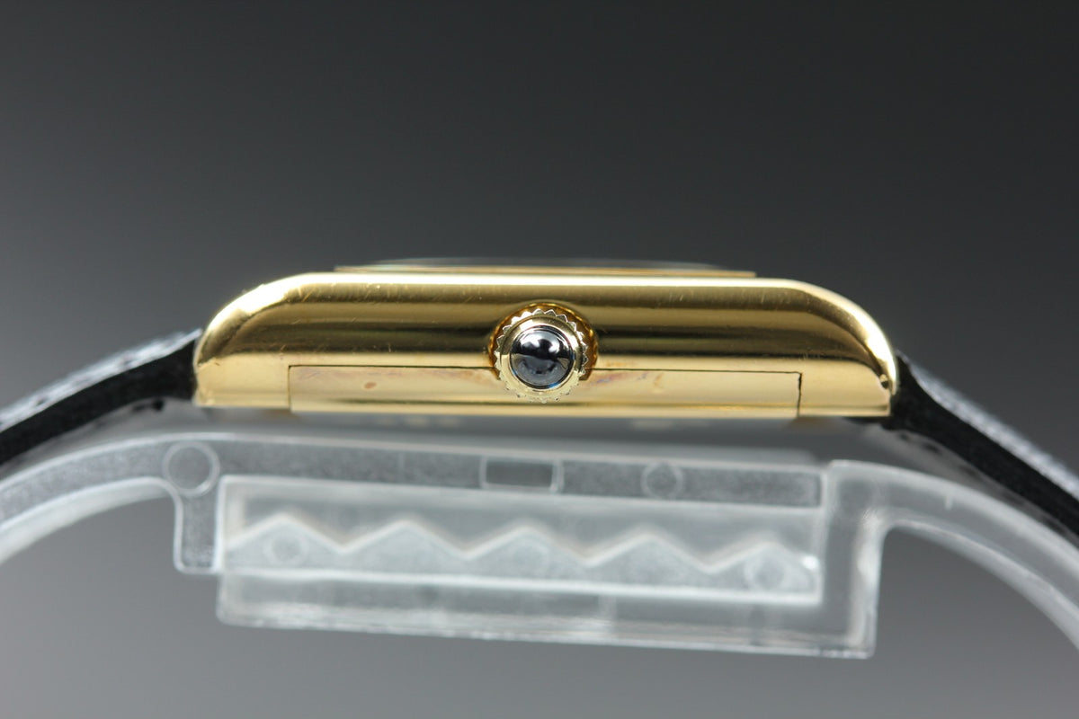 1970s Near MINT Cartier Pre Must Tank SM 20mm Manual White Roman Women's Vintage