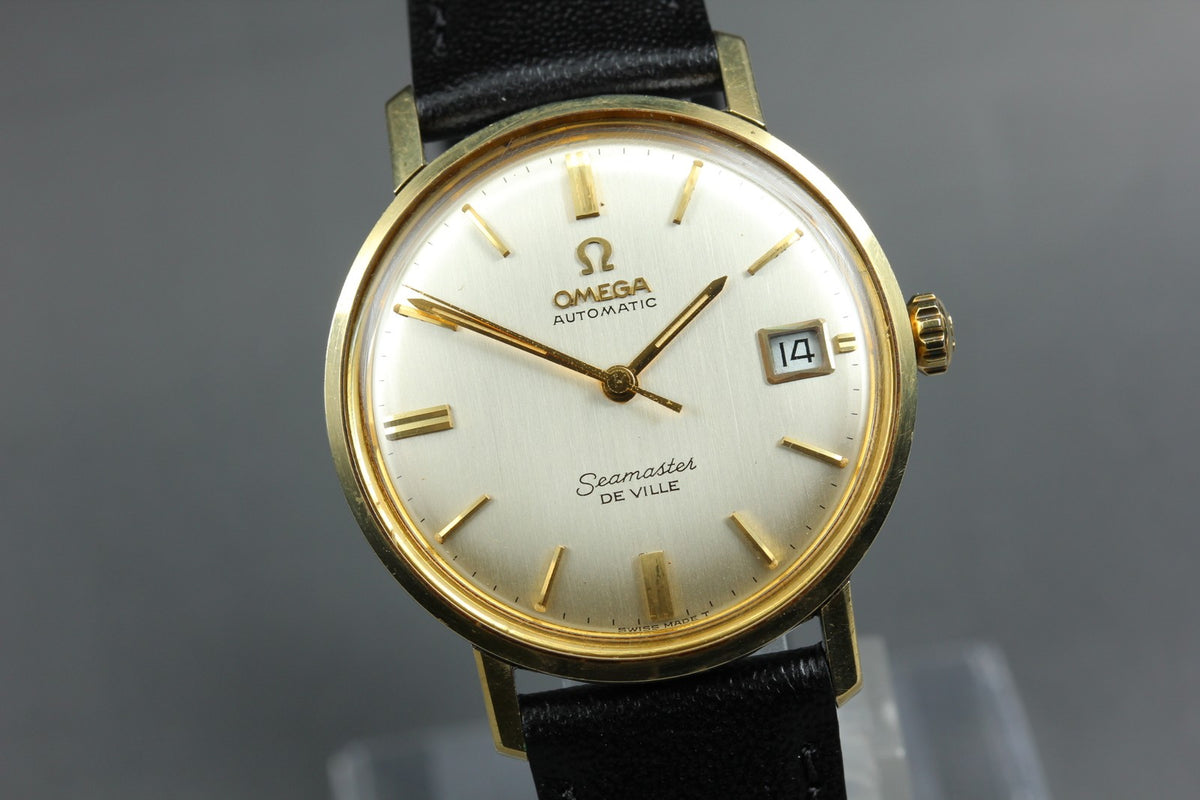 1960s Near MINT OMEGA Seamaster De Ville 34mm Automatic Champagne Men's Vintage